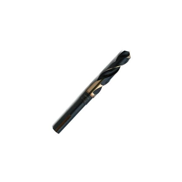 Champion Cutting Tool 33/64in x 6in - XG12 BlackGold Silver & Deming Drill, 1/2in Flatted Shank, 118 deg Split CHA XG12-33/64 - main